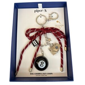 NEW Piper K Feeling Lucky Bag Charm and Key Chain